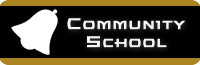 Community school button.